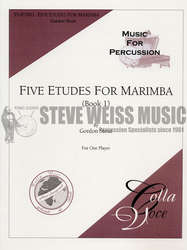 Stout-Five Etudes for Marimba Bk. 1-M