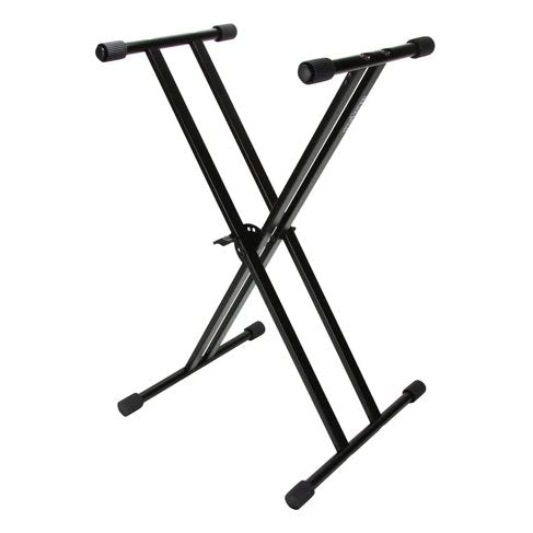 Strukture Double Braced Keyboard X Stand - Gloss Black | Steve