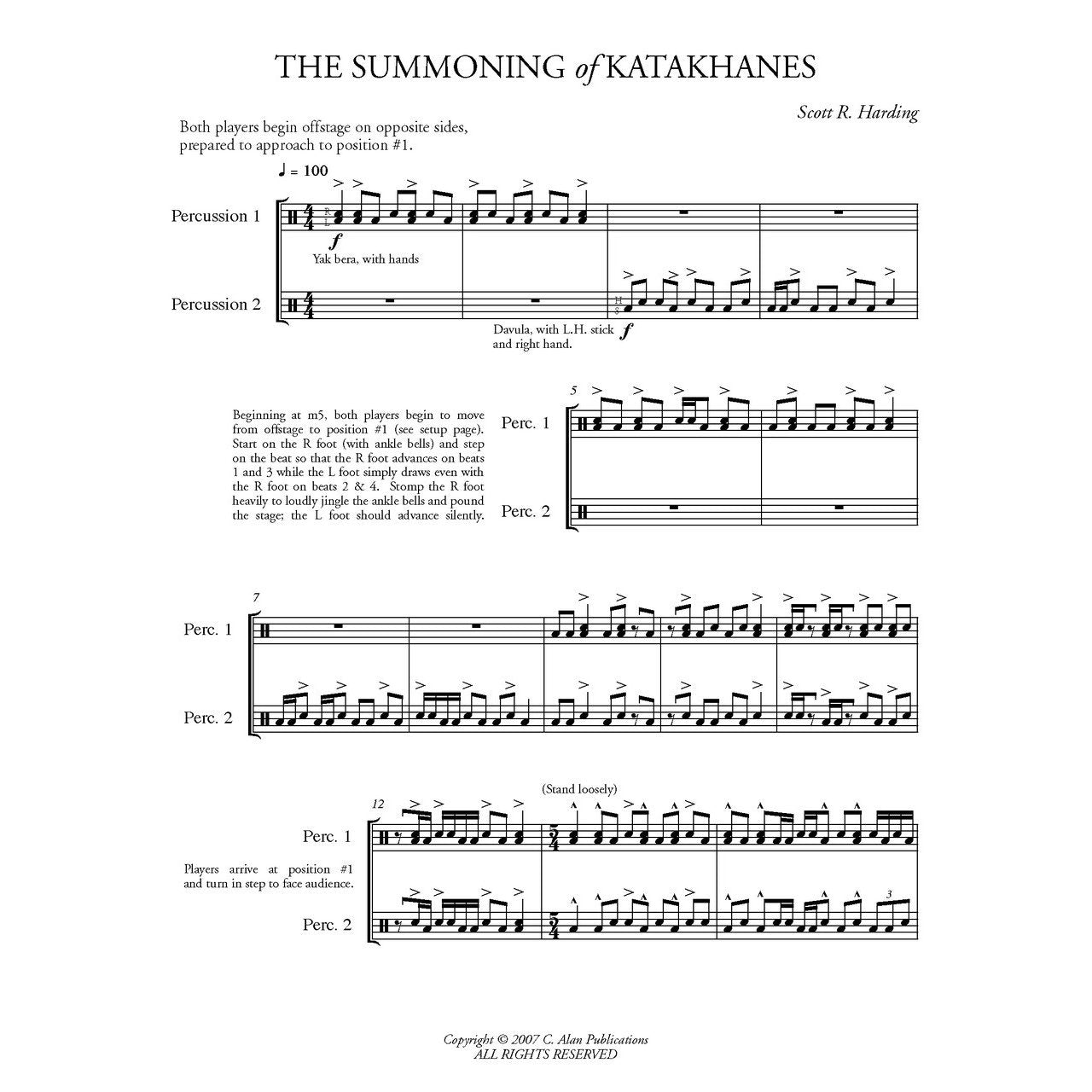 Summoning of Katakhanes by Scott Harding Duet Score sample