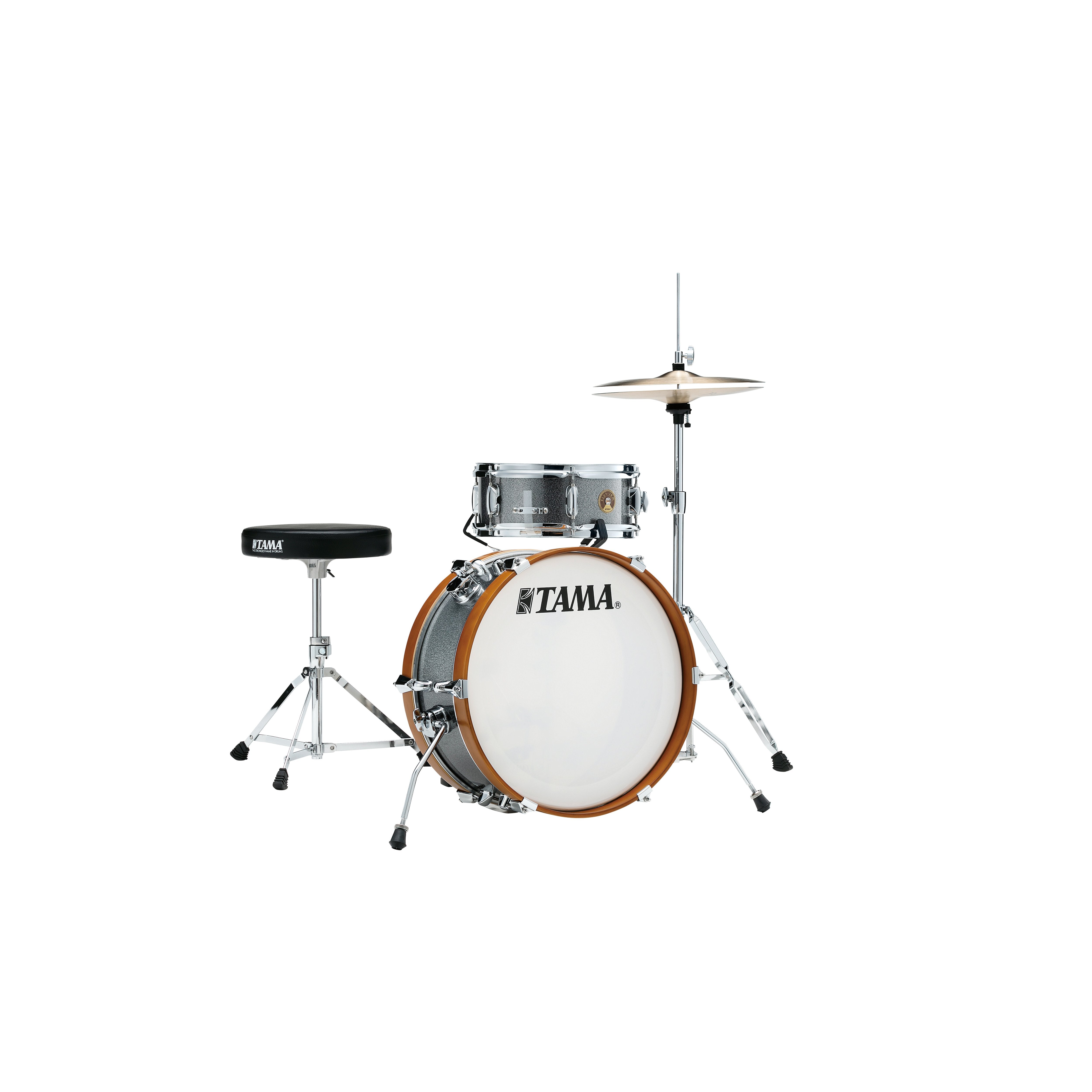 Tama Club Jam Mini 2-piece Drum Set Shell Pack - Galaxy Silver