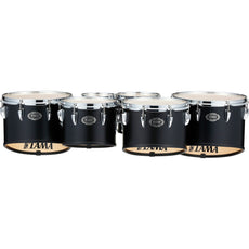 Tama Fieldstar Marching Tenors Satin Black Small Sextet (6,6,8,10,12,13) MT668023TSBK