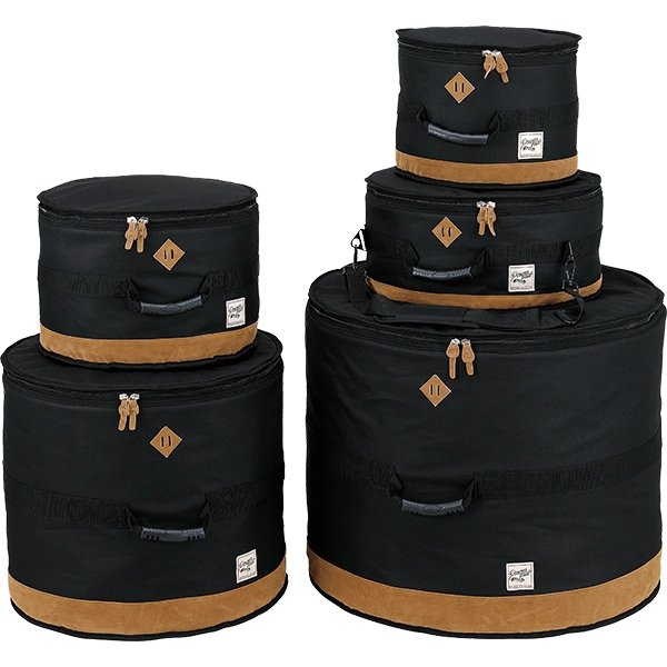 Tama POWERPAD Designer Bag 5pc Drum Set Bags - Black TDSS52KBK