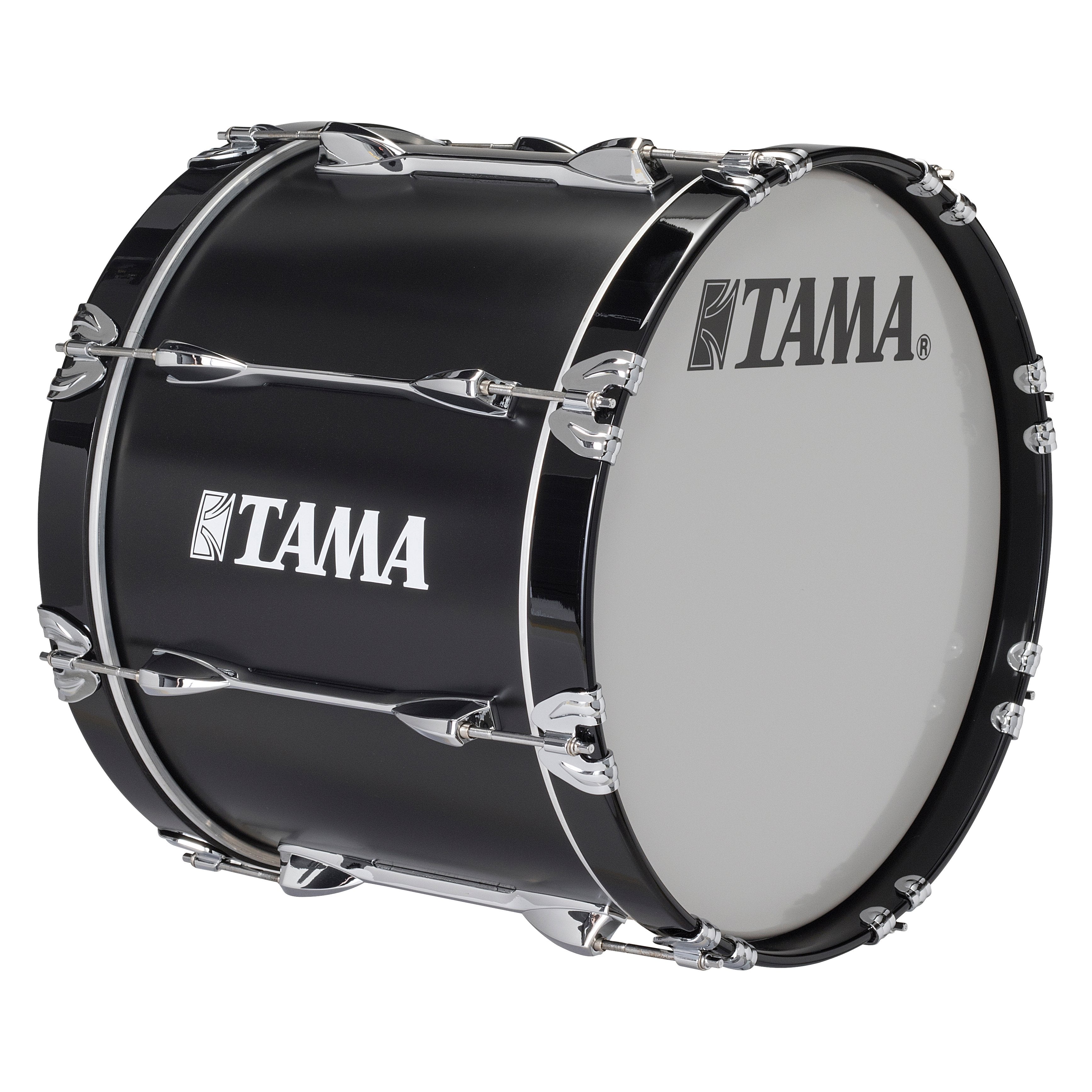 Tama Starlight Marching Bass Drum - 16" x 14" - Satin Black