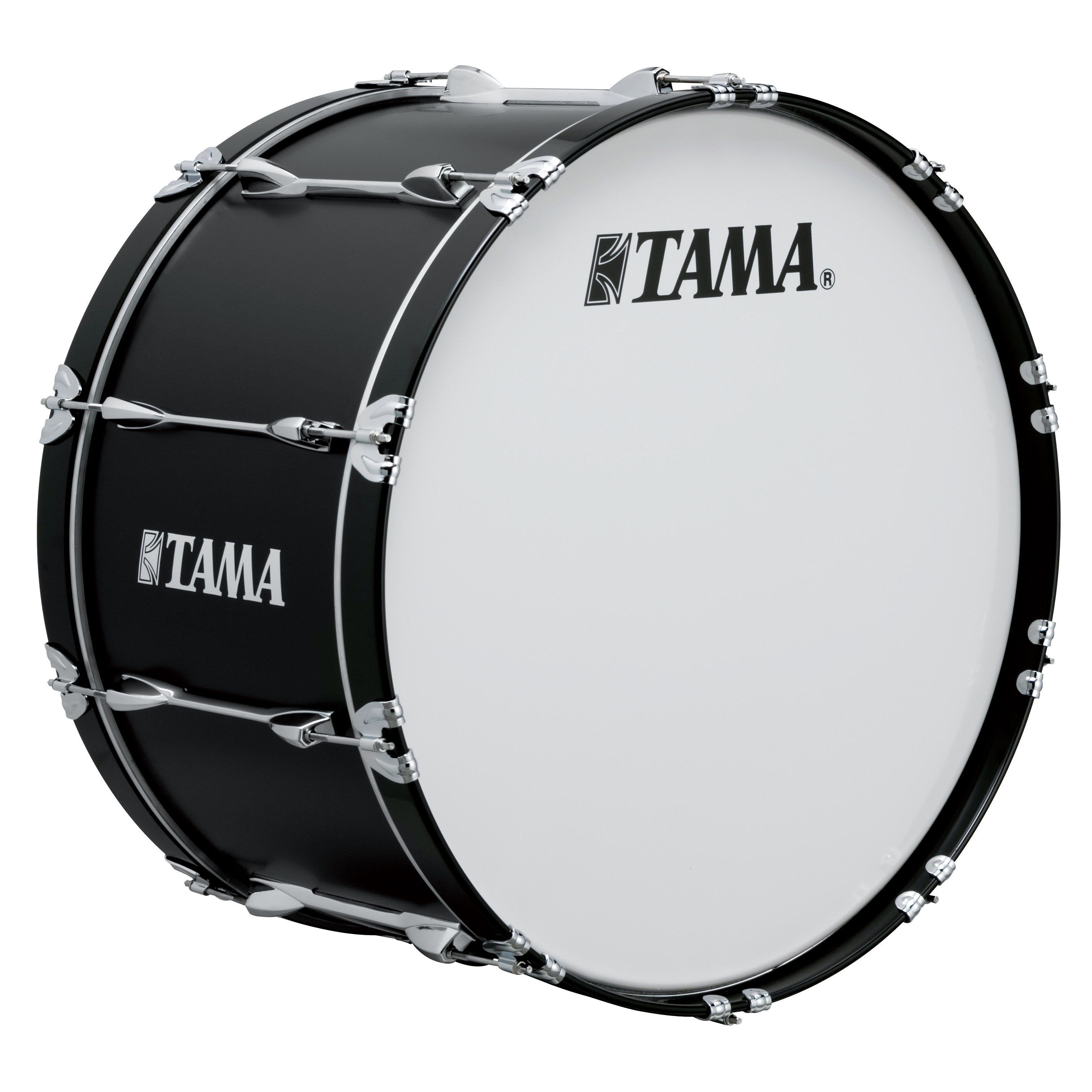 Tama Starlight Marching Bass Drum - 28" x 14" - Satin Black