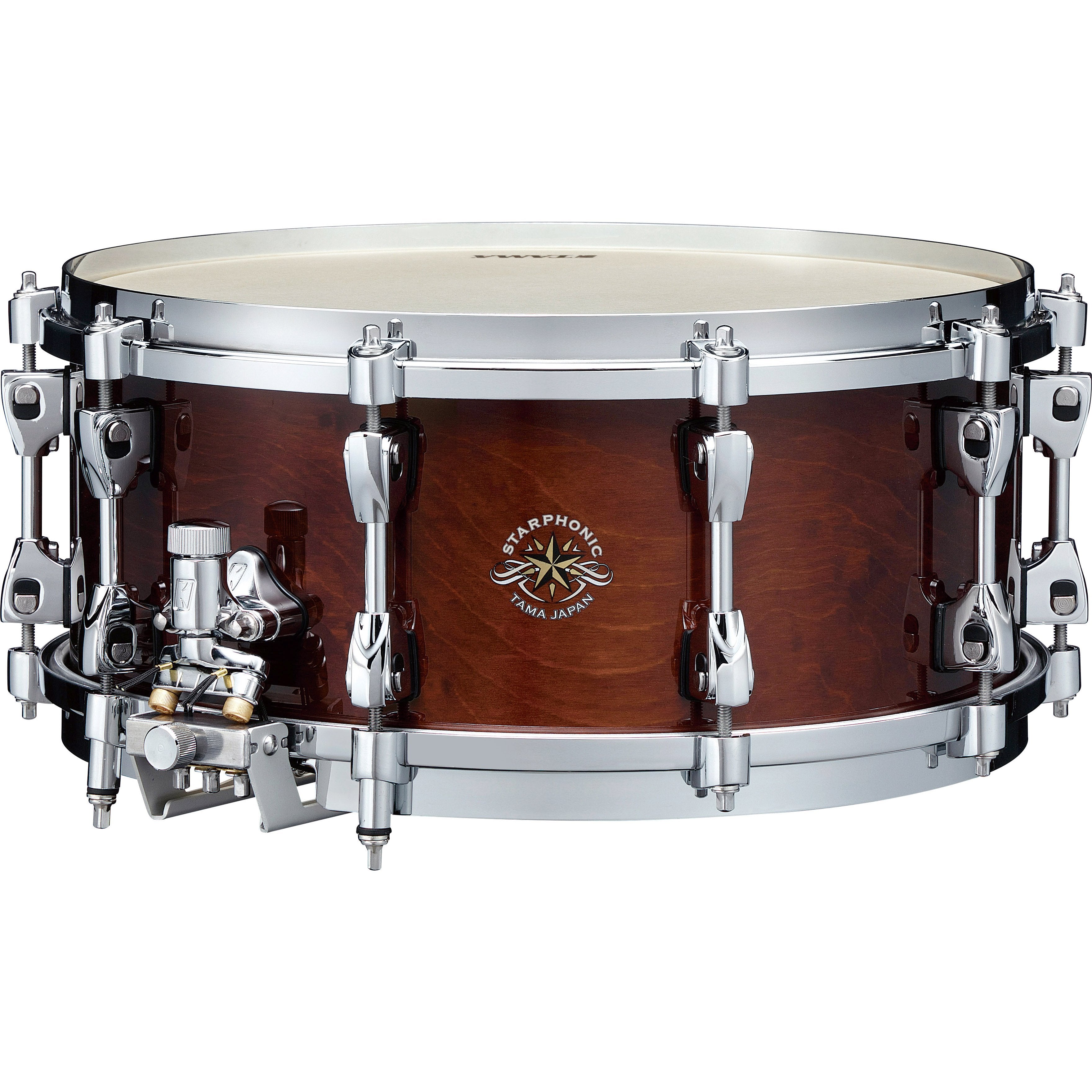 Tama Starphonic Bravura Concert Snare Drum - 14" x 6" - Gloss Mocha Brown