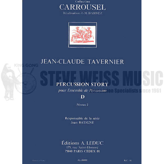 Tavernier-Percussion Story D (2S)-P/X/B/V/T