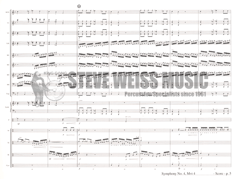 Tchaikovsky-Symphony No. 4 Mvt. 4 arr. West (SP)-B/V/C/X/ 3M/4T/P/Synth.