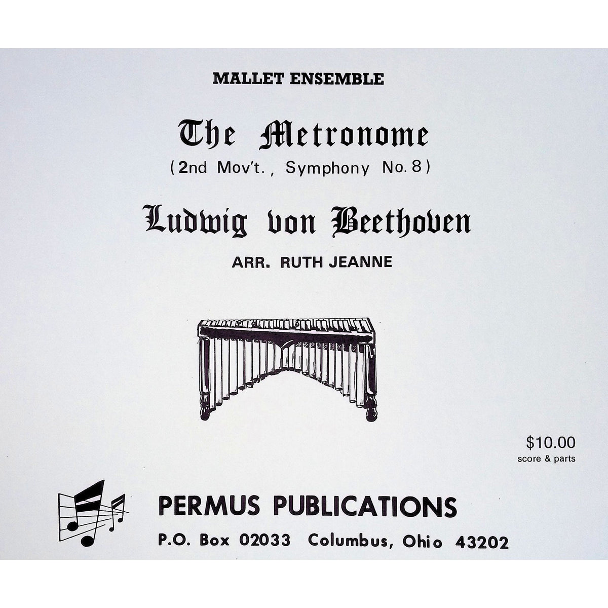 The Metronome Ludwig Von Beethoven arranged by Ruth Jeanie