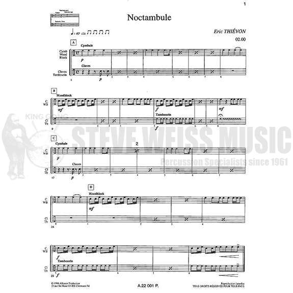 Thievon-Noctambule (SPCD)-B/V/X/M/2T/P
