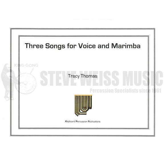 Thomas, T.-Three Songs for Voice and Marimba (S-n2)-M/VX