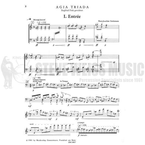 Tiedemann-Agia Triada for Marimba-M