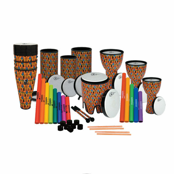Toca Percussion 中型　ジャンベ　3個セット Toca Sympatico World Percussion 12 Piece Plus Classroom Kit