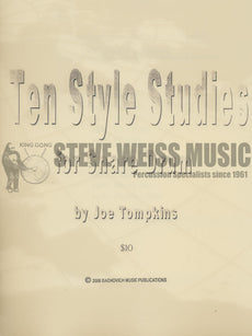 Tompkins-Ten Style Studies for Snare Drum