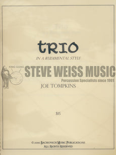 Tompkins-Trio  in a Rudimental Style (3P)-3BD/3SD