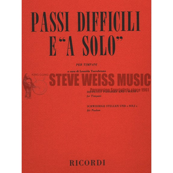 Torrebruno-Difficult Passages/Solos (Timp)
