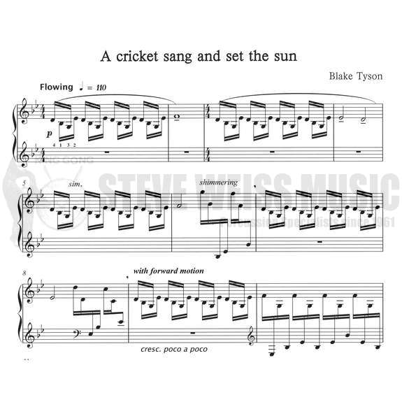 Tyson-Cricket Sang and Set the Sun, A-M
