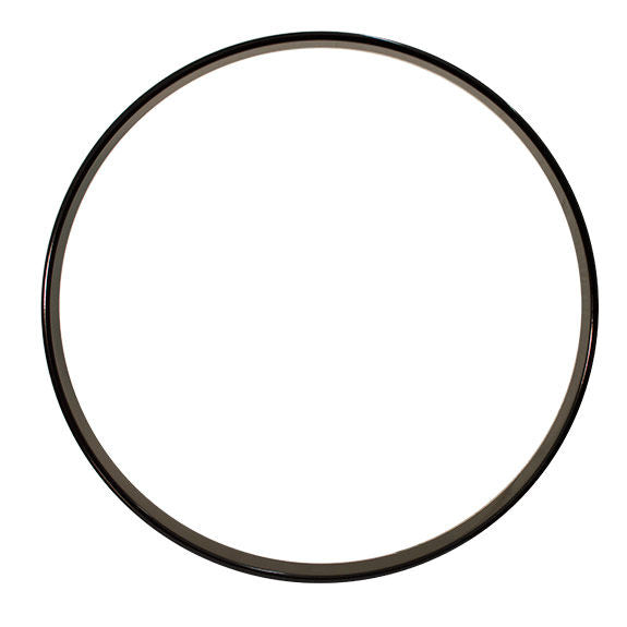 24" Universal Black Wood Bass Drum Hoop