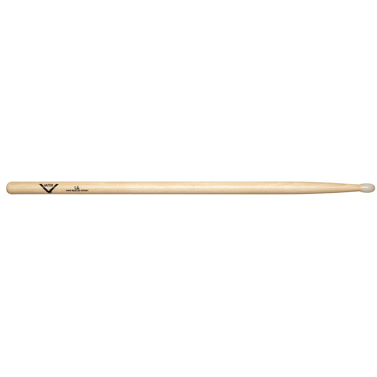 Vater 1A Nylon Tip Hickory Drumsticks VH1AN
