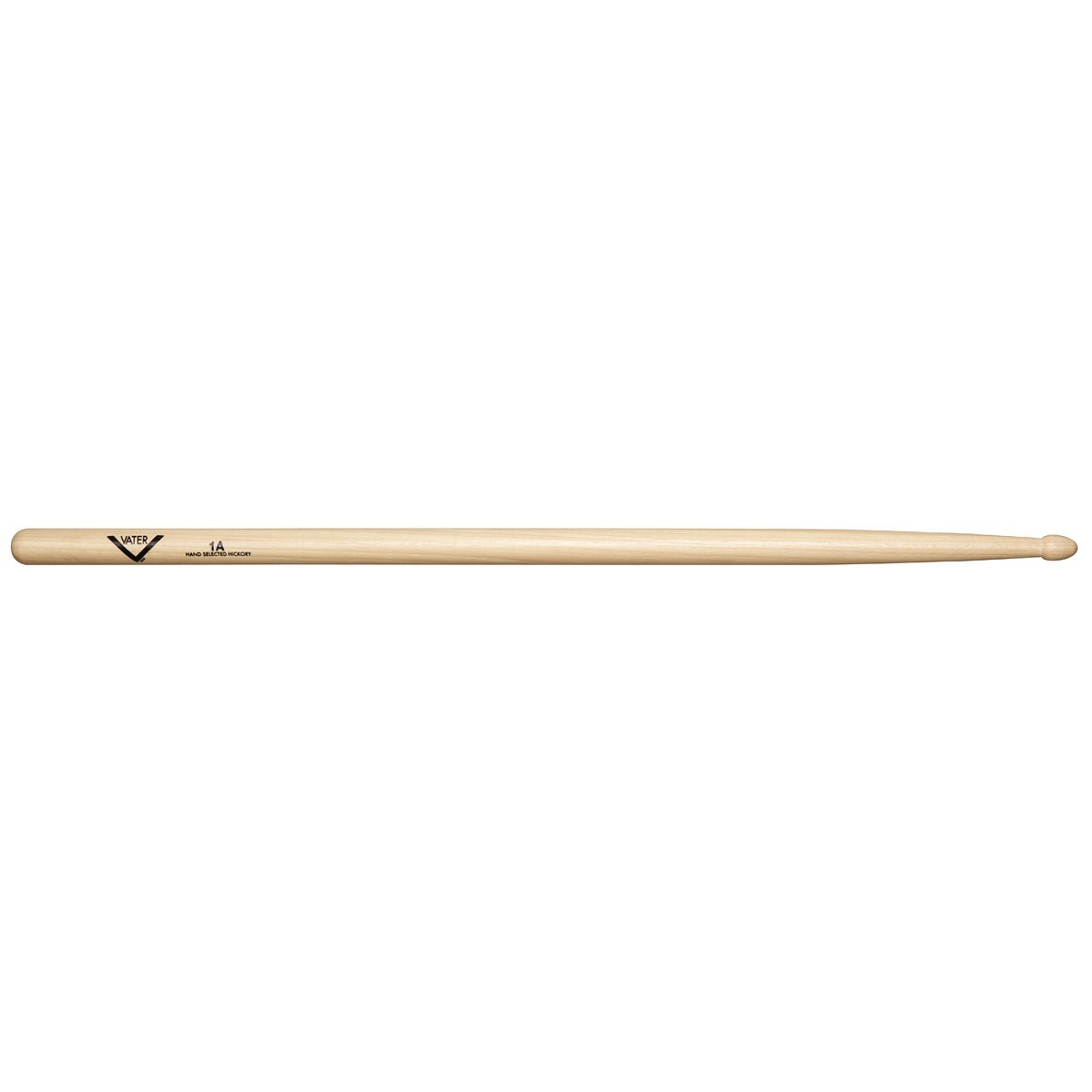 Vater 1A Wood Tip Hickory Drumsticks VH1AW