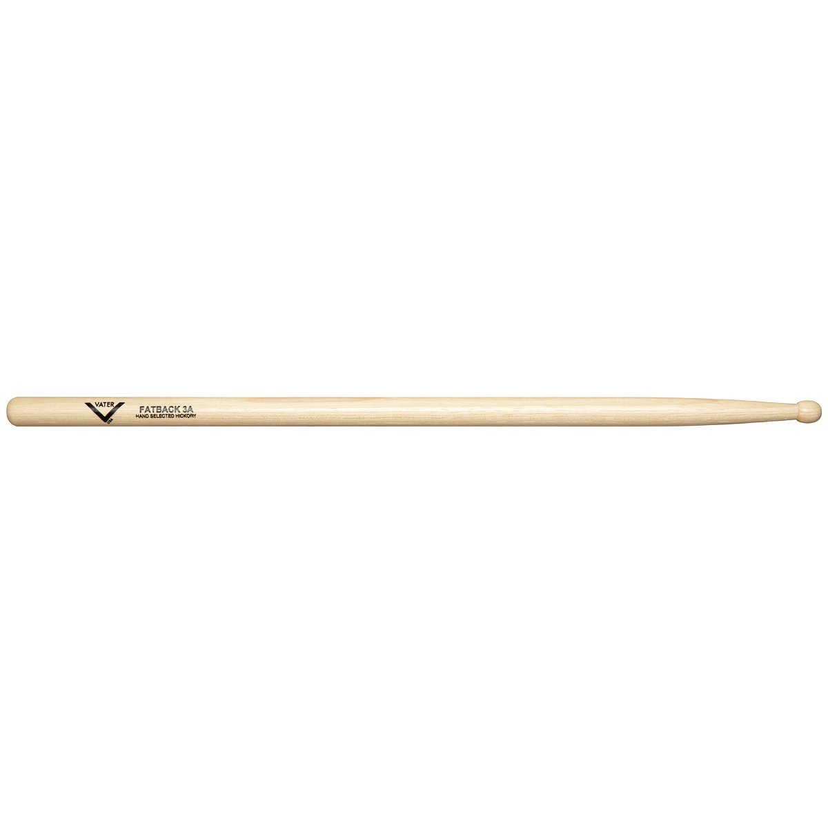 Vater 3A Fatback Wood Tip Hickory Drumsticks VH3AW