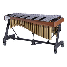 Adams Alpha Vibraphone with Silver Bars, Gold Resonators and Walnut Rails Audience Side