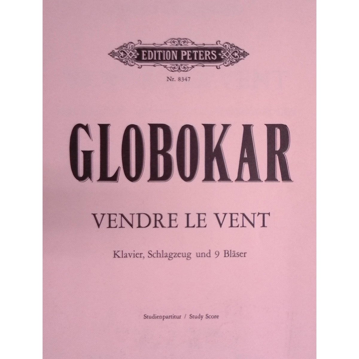 Vendre Le Vent by Vinko Globokar