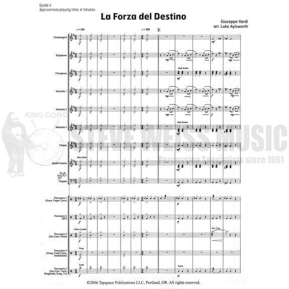 Verdi-La Forza del Destino arr. Aylsworth  (SCD)-B/C/X/V/3M/3T/P
