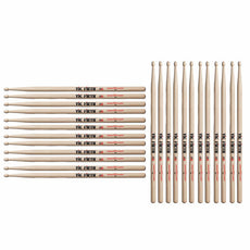 Vic Firth 5A American Classic Wood Tip Drumsticks (Bulk Pack 12 Pairs)