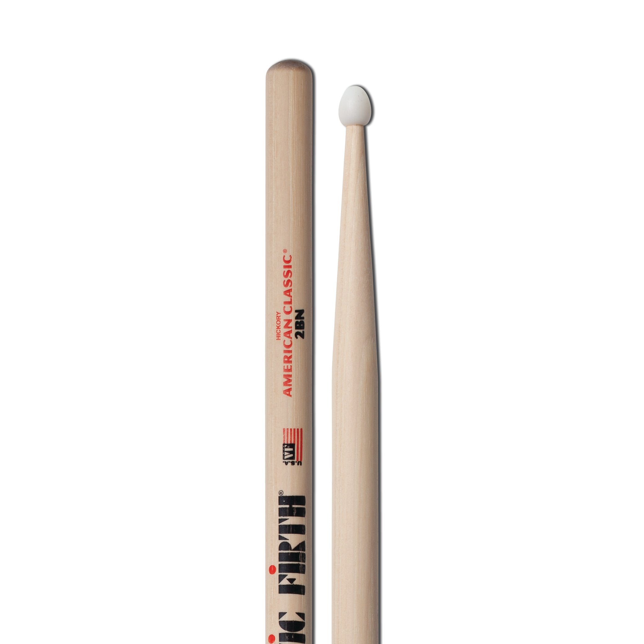 Vic Firth American Classic 2BN Drumsticks - Nylon Tip - Image 3