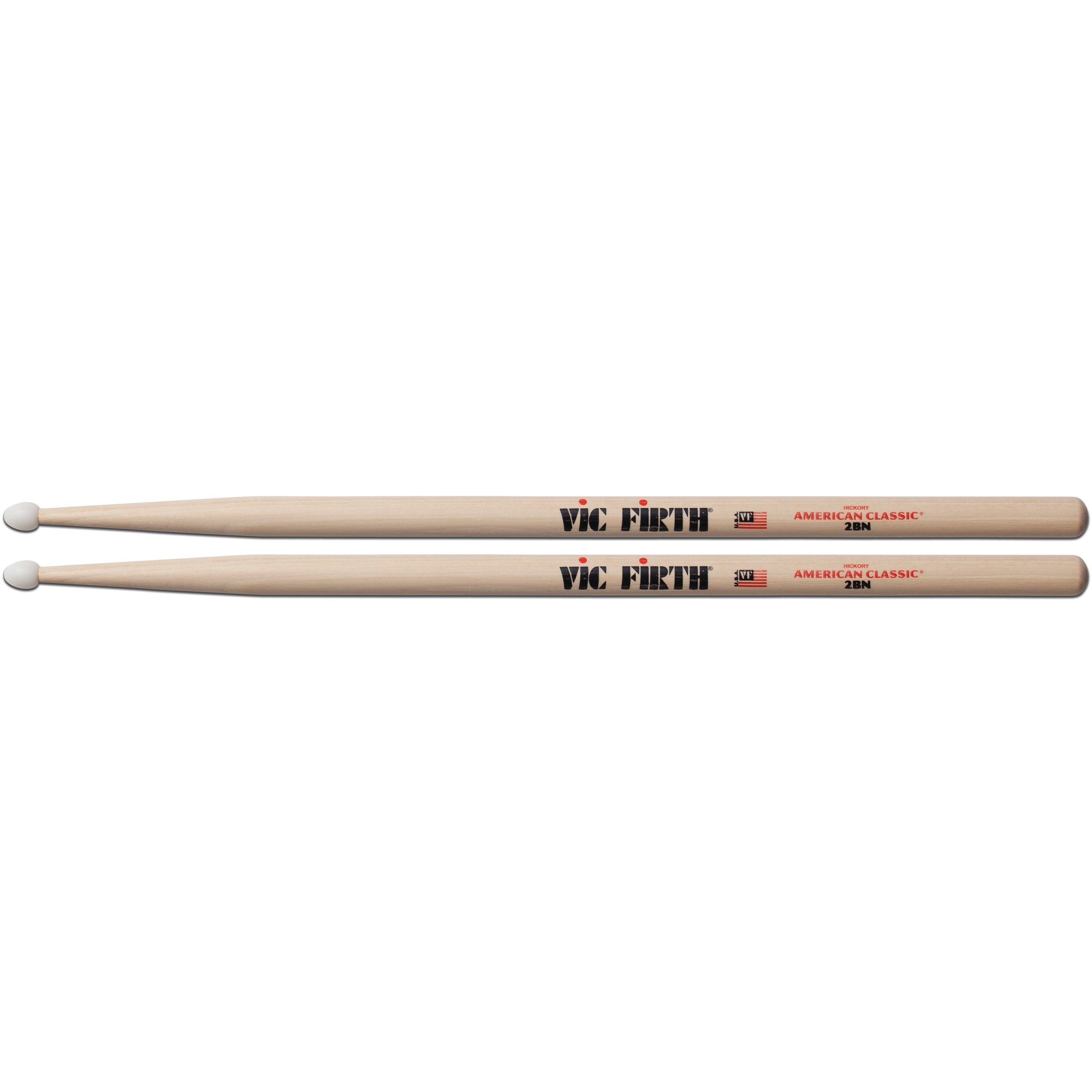 Vic Firth American Classic 2BN Drumsticks - Nylon Tip - Image 1