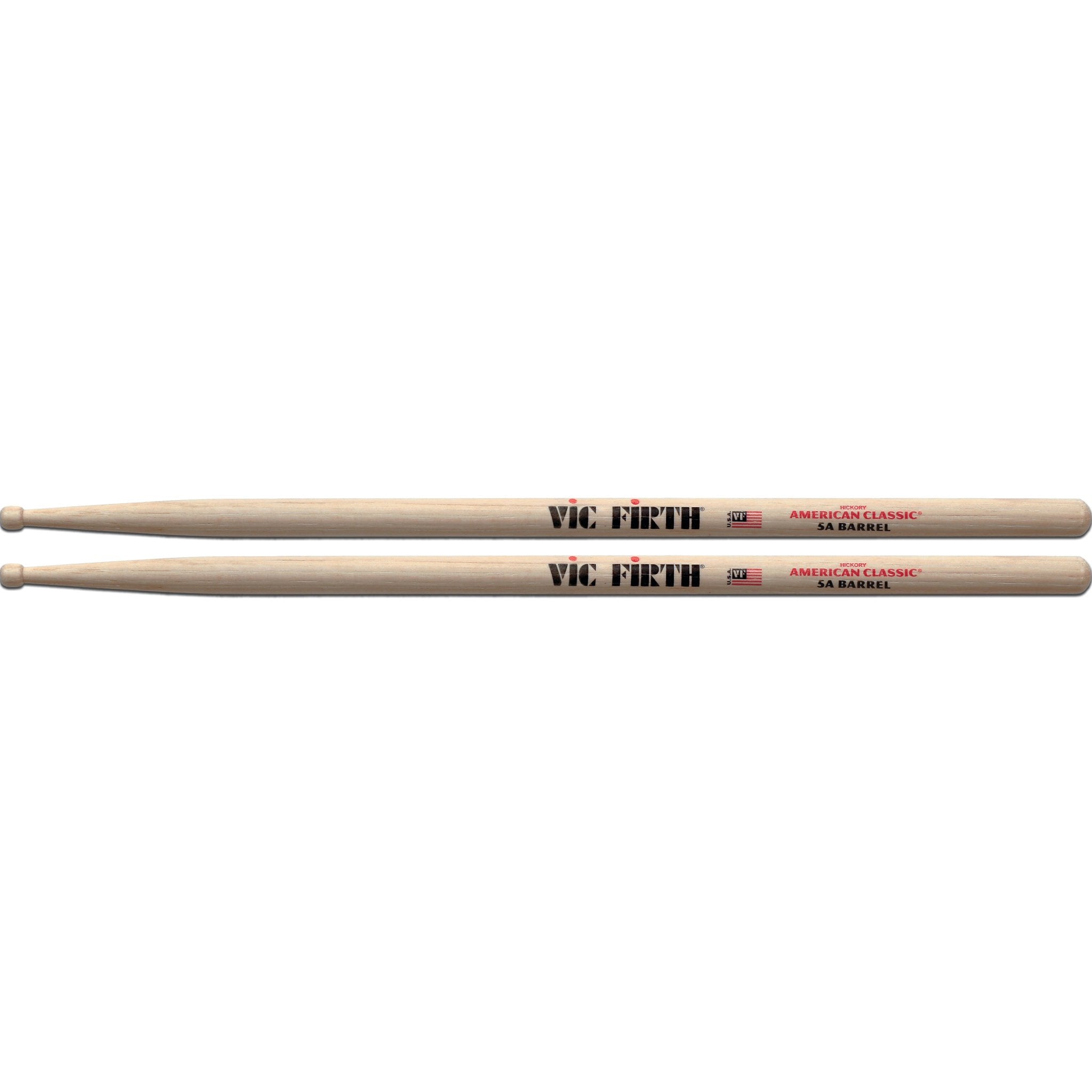 Vic Firth American Classic 5A Drumsticks with Barrel Tip - Image 1