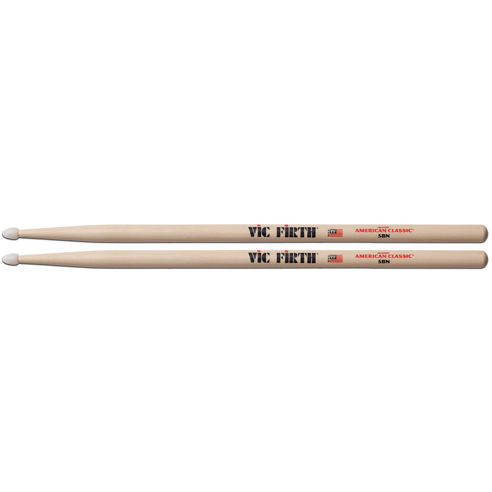 Vic Firth American Classic 5BN Drumsticks - Nylon Tip - Image 1