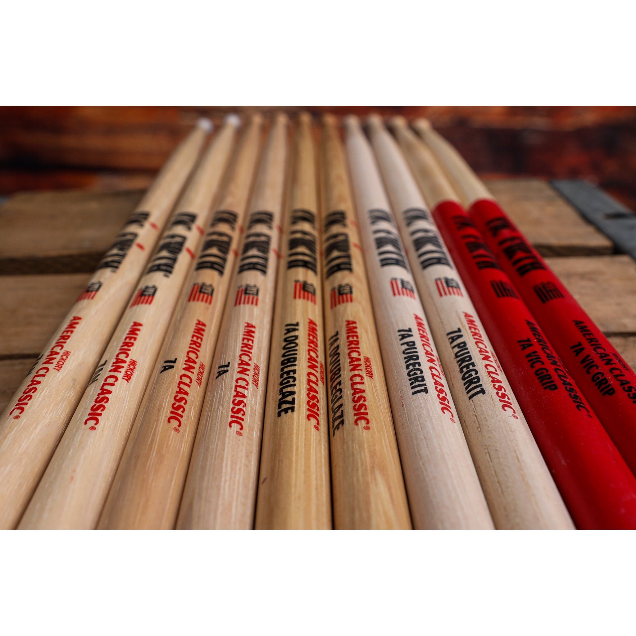 Vic Firth American Classic 7AN Drumsticks - Nylon Tip - Image 5