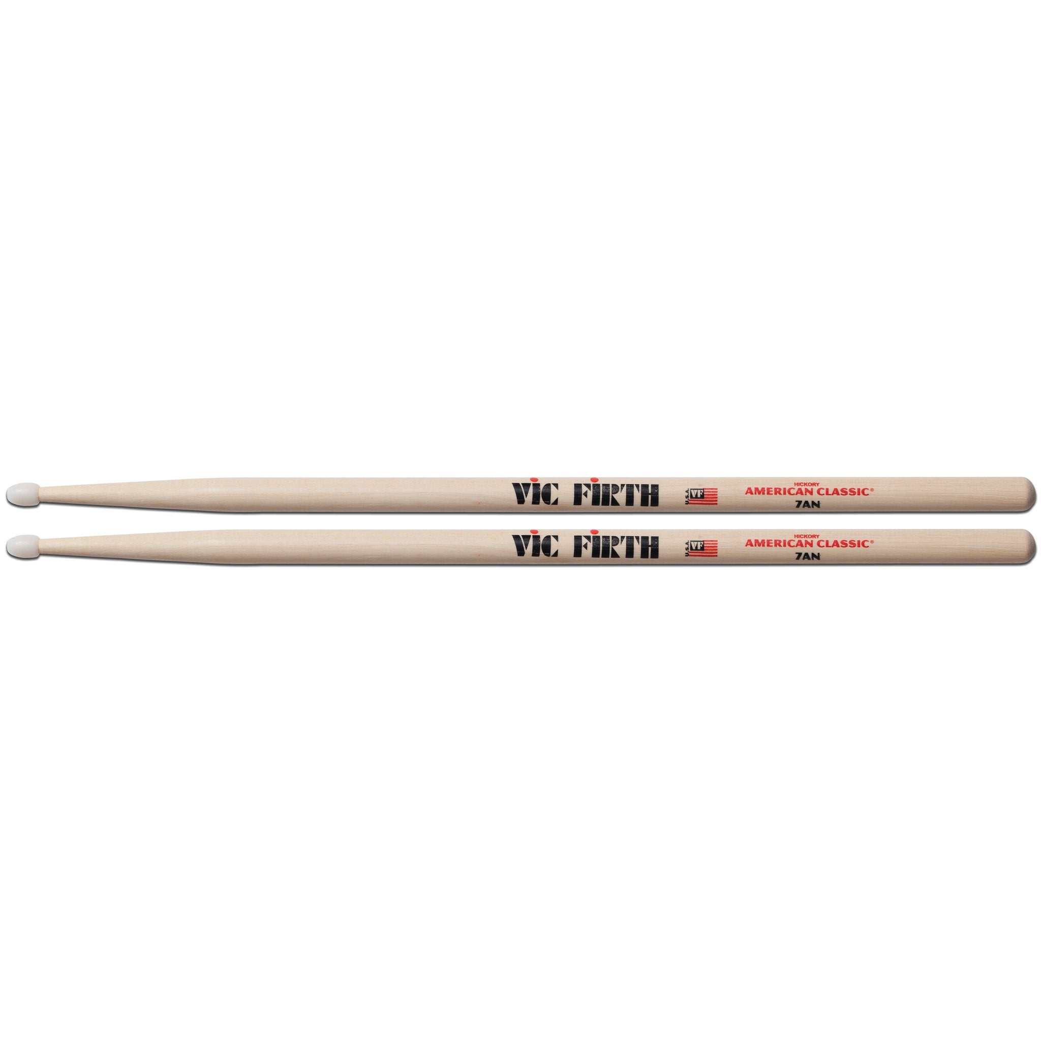 Vic Firth American Classic 7AN Drumsticks - Nylon Tip - Image 1