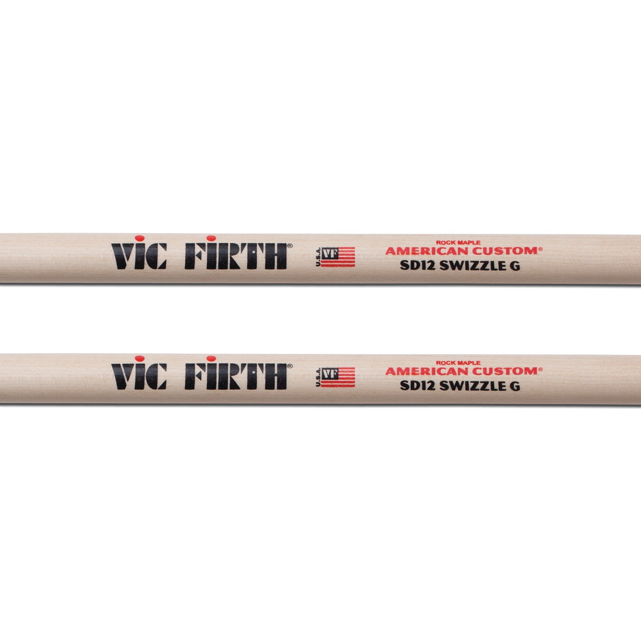 Vic Firth American Custom SD12 Drumsticks - Swizzle G - Image 2