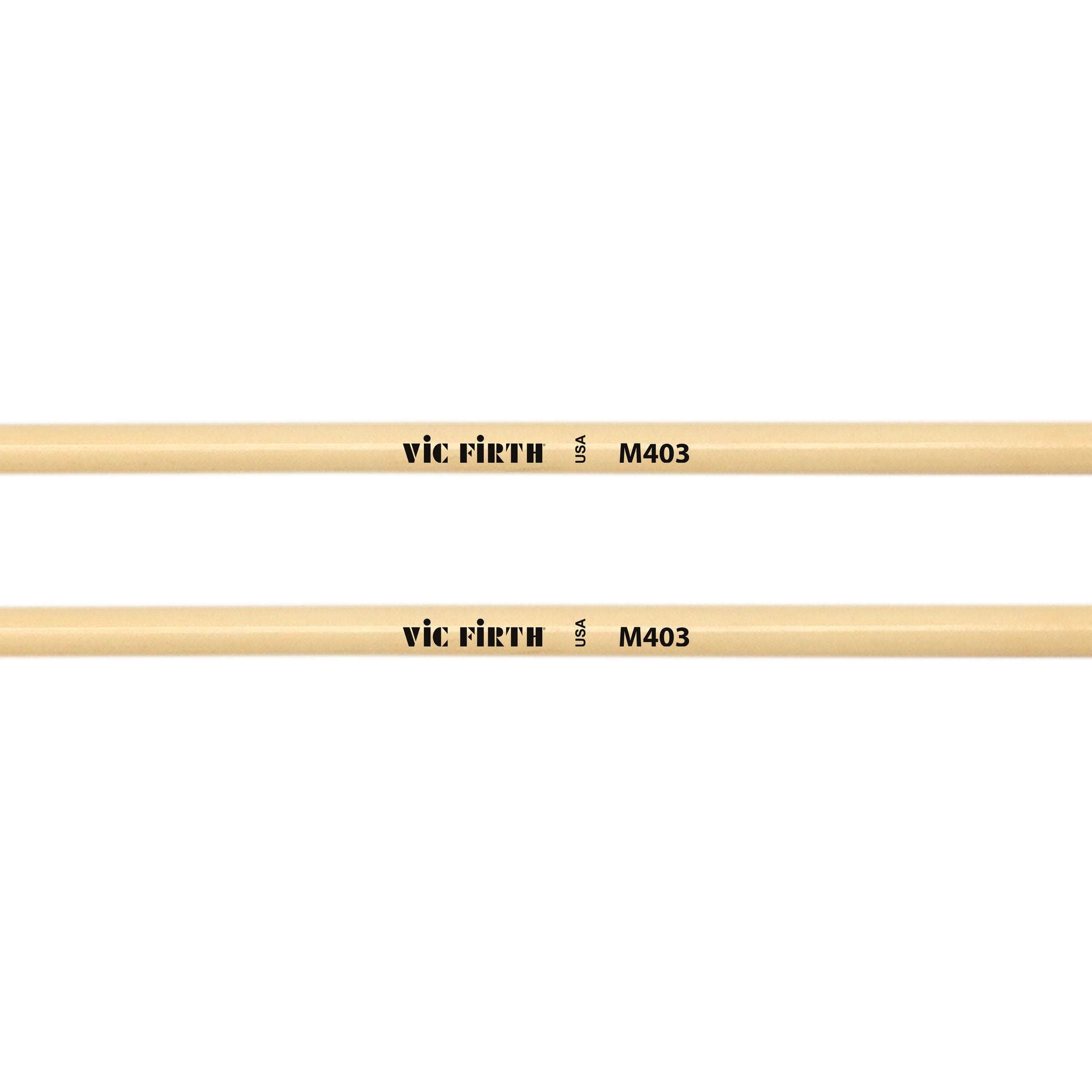 Vic Firth Articulate Series - M403 Medium Rubber Mallets - Oval - Image 2