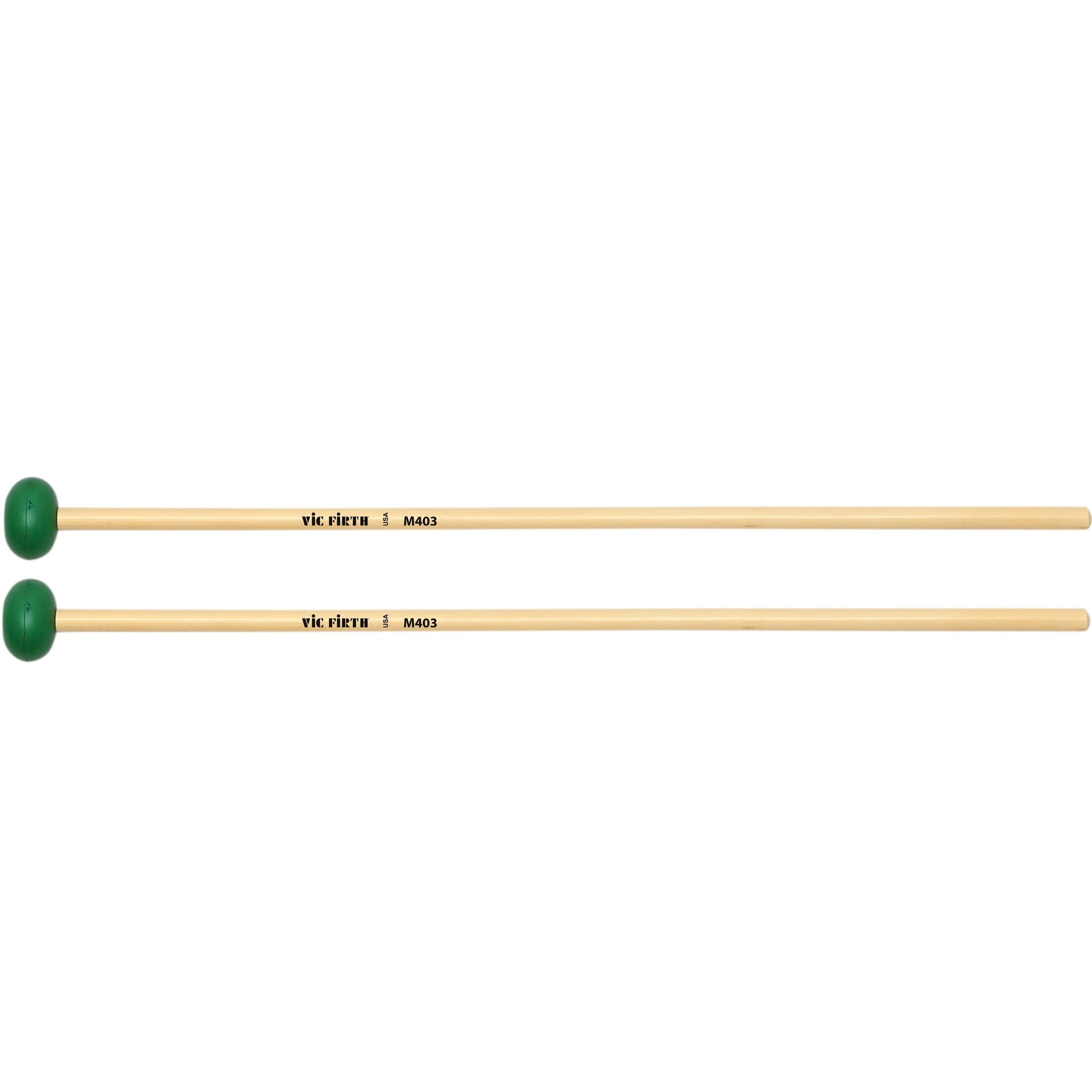 Vic Firth Articulate Series - M403 Medium Rubber Mallets - Oval - Image 1