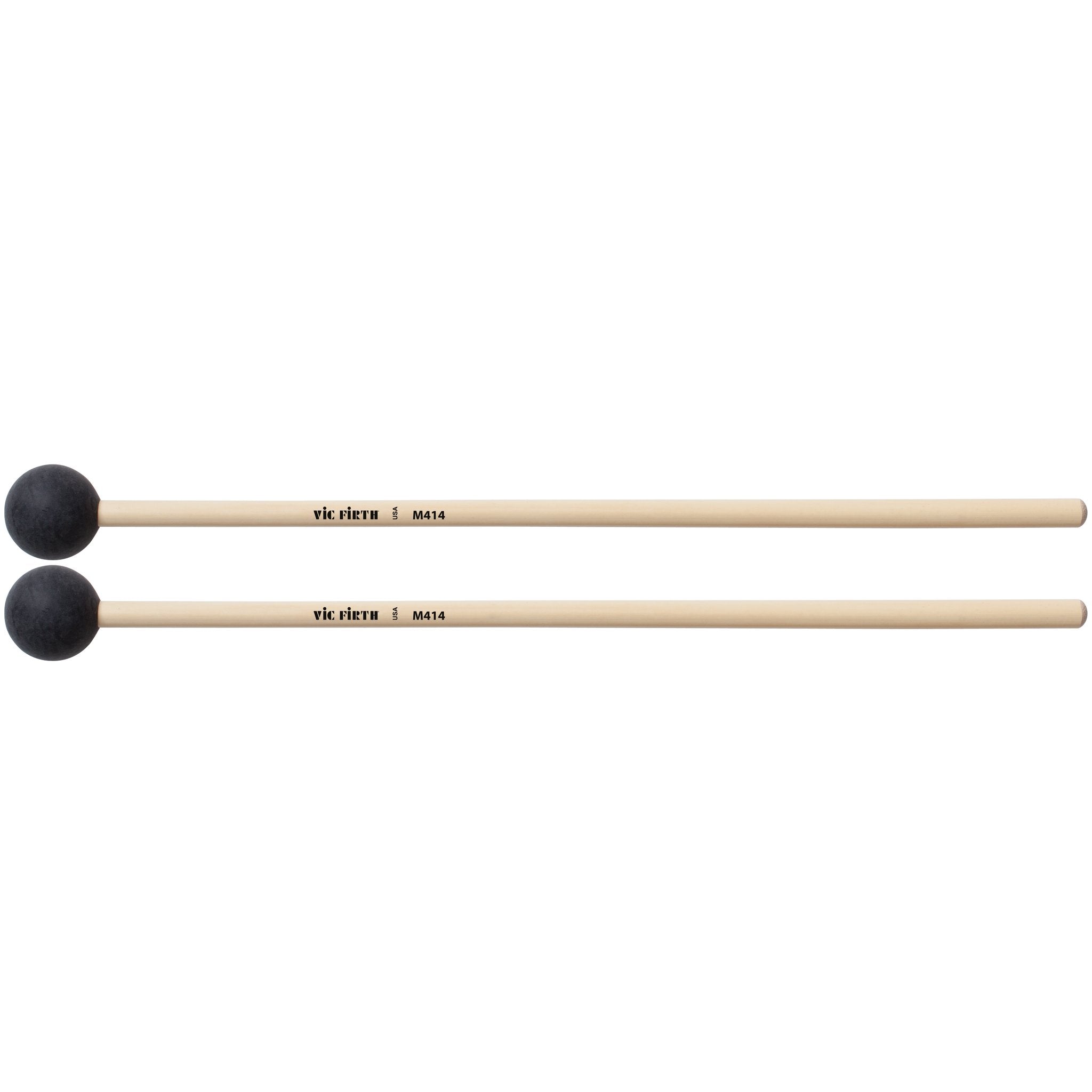 Vic Firth Articulate Series - M414 Hard Rubber Mallets - Round - Image 1