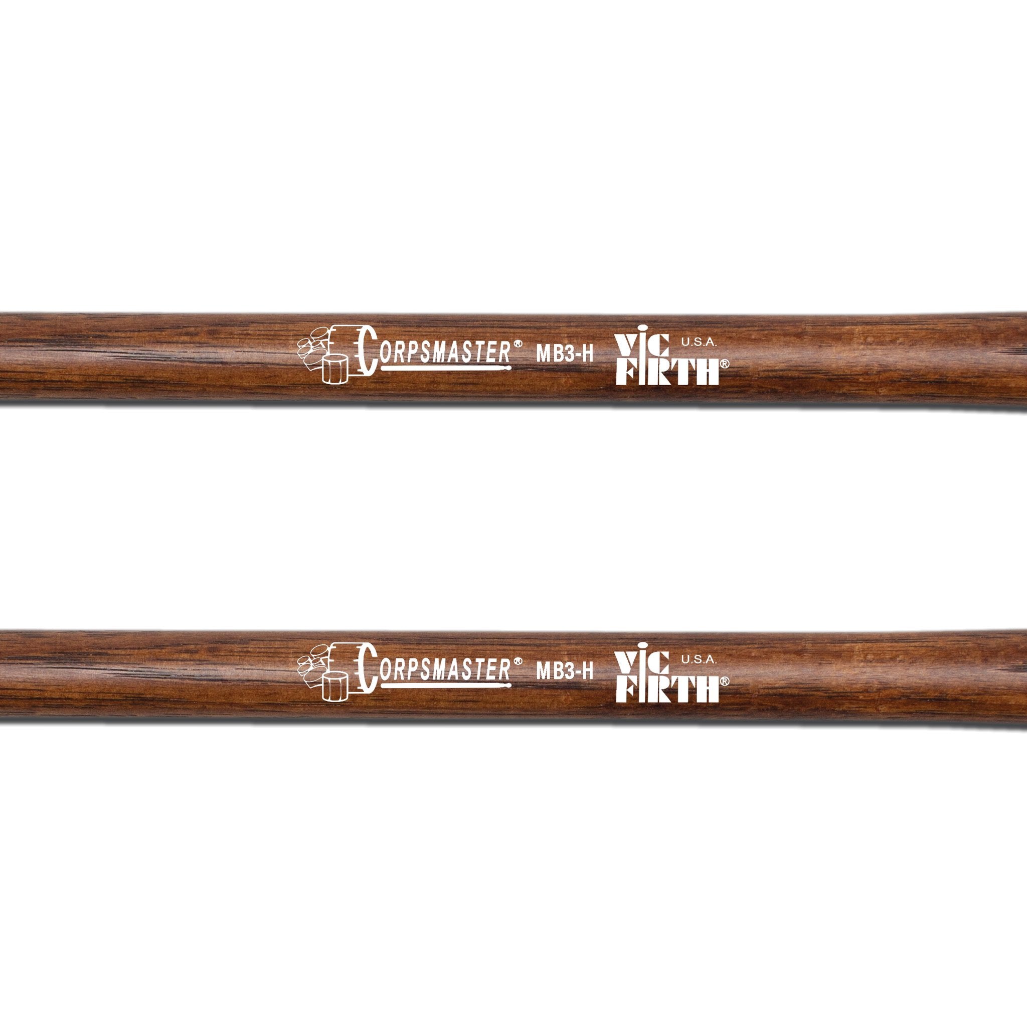 Vic Firth Corpsmaster MB3H Hard Bass Drum Mallets - Large - Image 2
