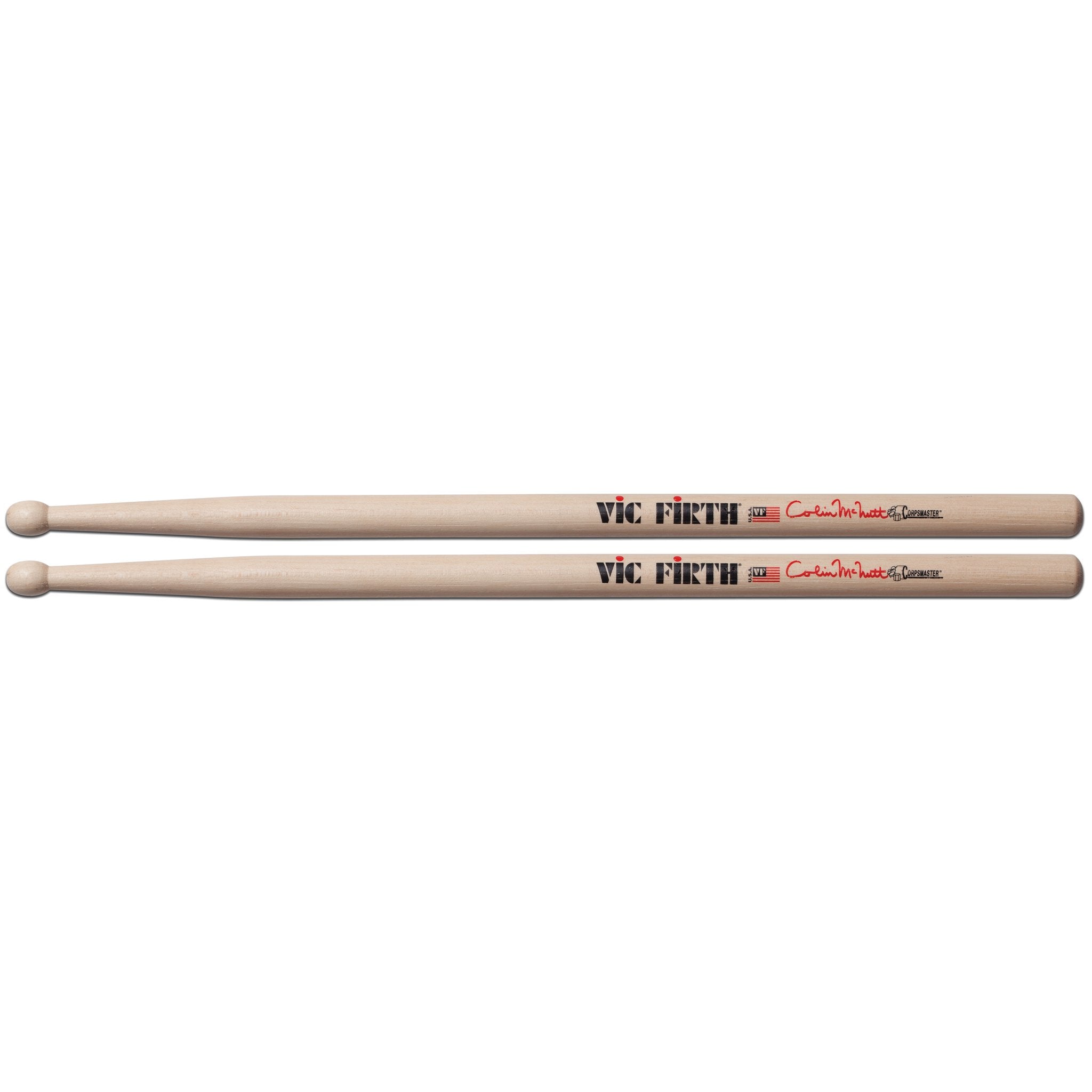 Vic Firth Corpsmaster Signature Snare Drumsticks - Colin McNutt - Image 1