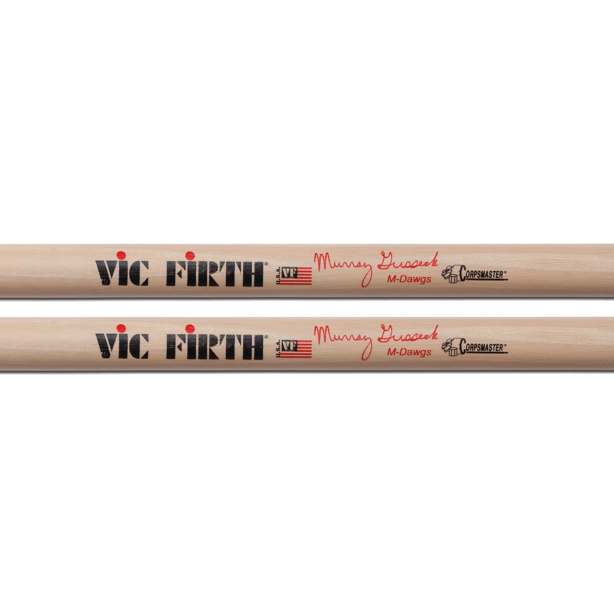 Vic Firth Corpsmaster Signature Snare Drumsticks - Murray Gusseck - Image 2