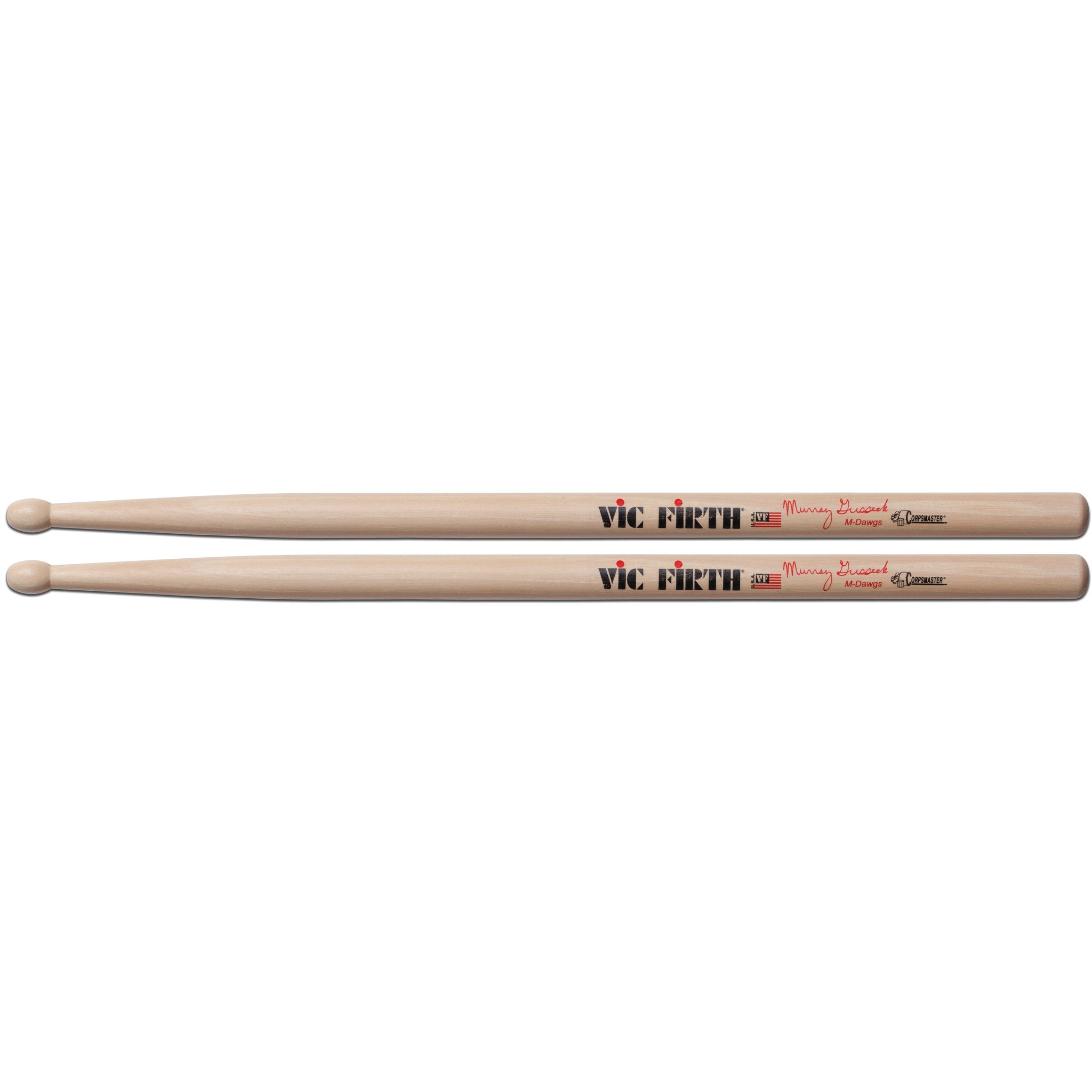Vic Firth Corpsmaster Signature Snare Drumsticks - Murray Gusseck - Image 1
