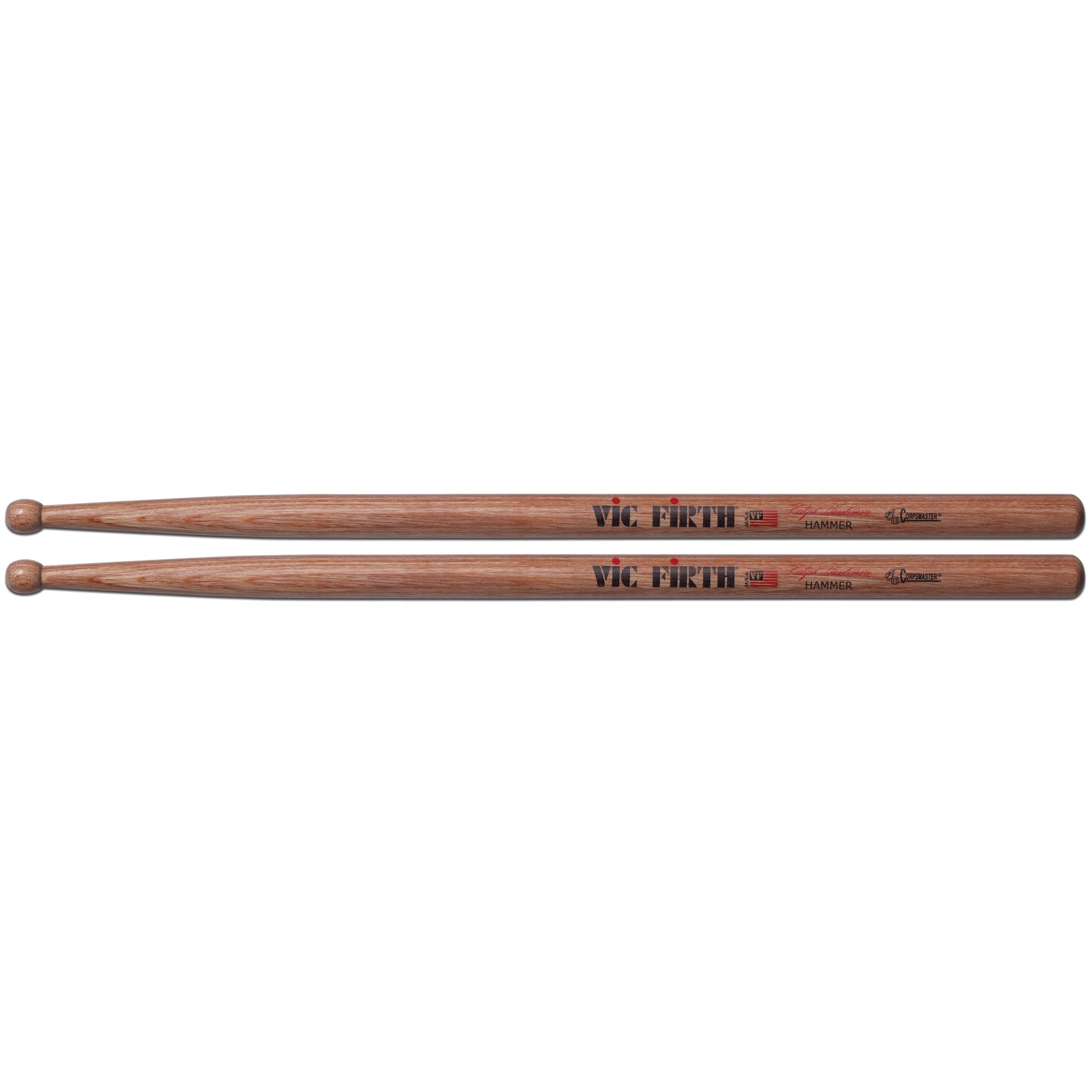 Vic Firth Corpsmaster Signature Snare Drumsticks - Ralph Hardimon Hammer - Image 1