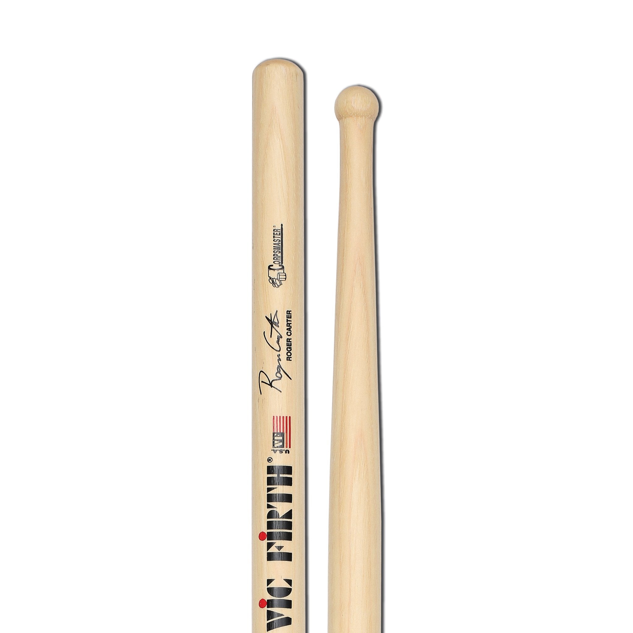 Vic Firth Corpsmaster Signature Snare Drumsticks - Roger Carter - Image 3