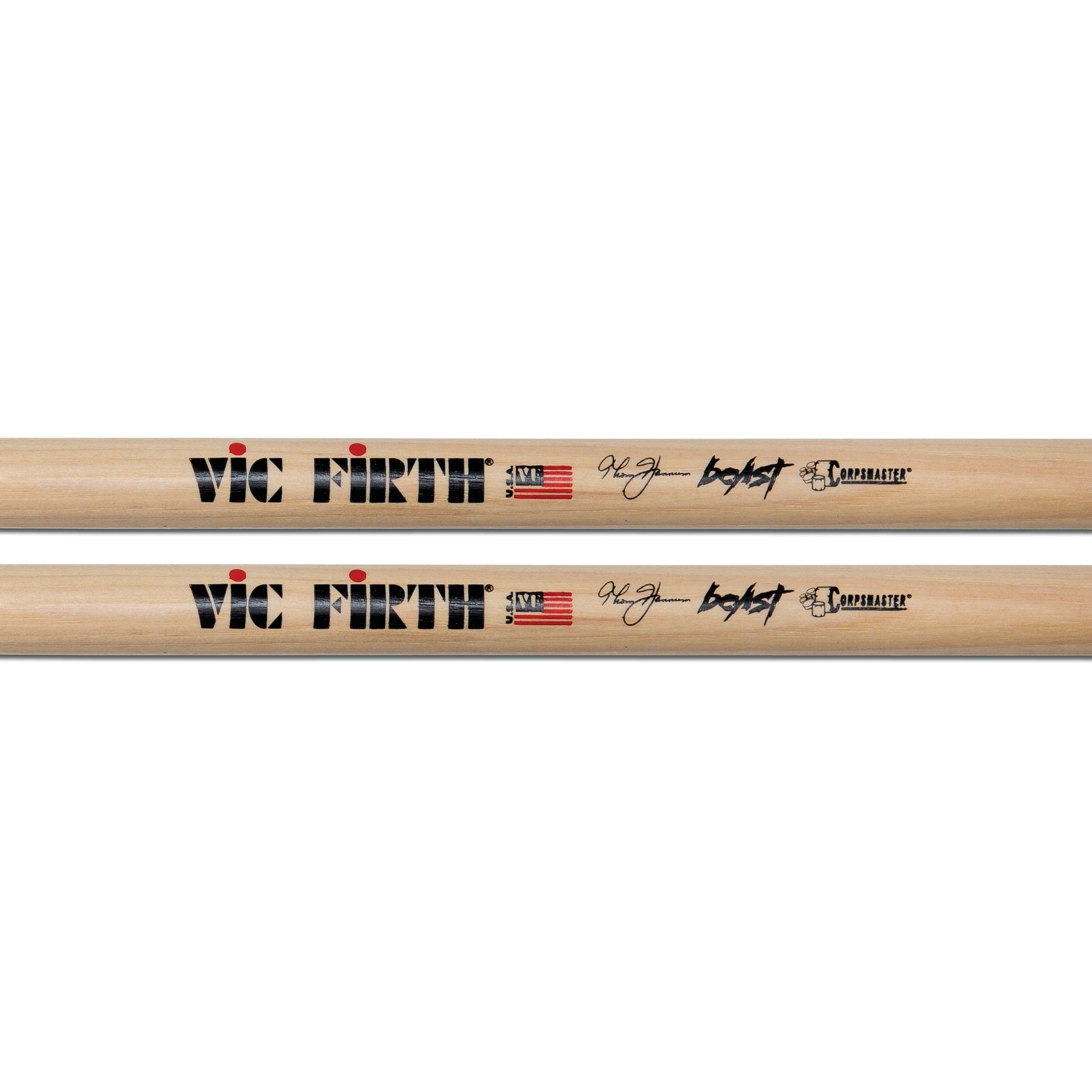Vic Firth Corpsmaster Signature Snare Drumsticks - Thom Hannum Beast - Image 2