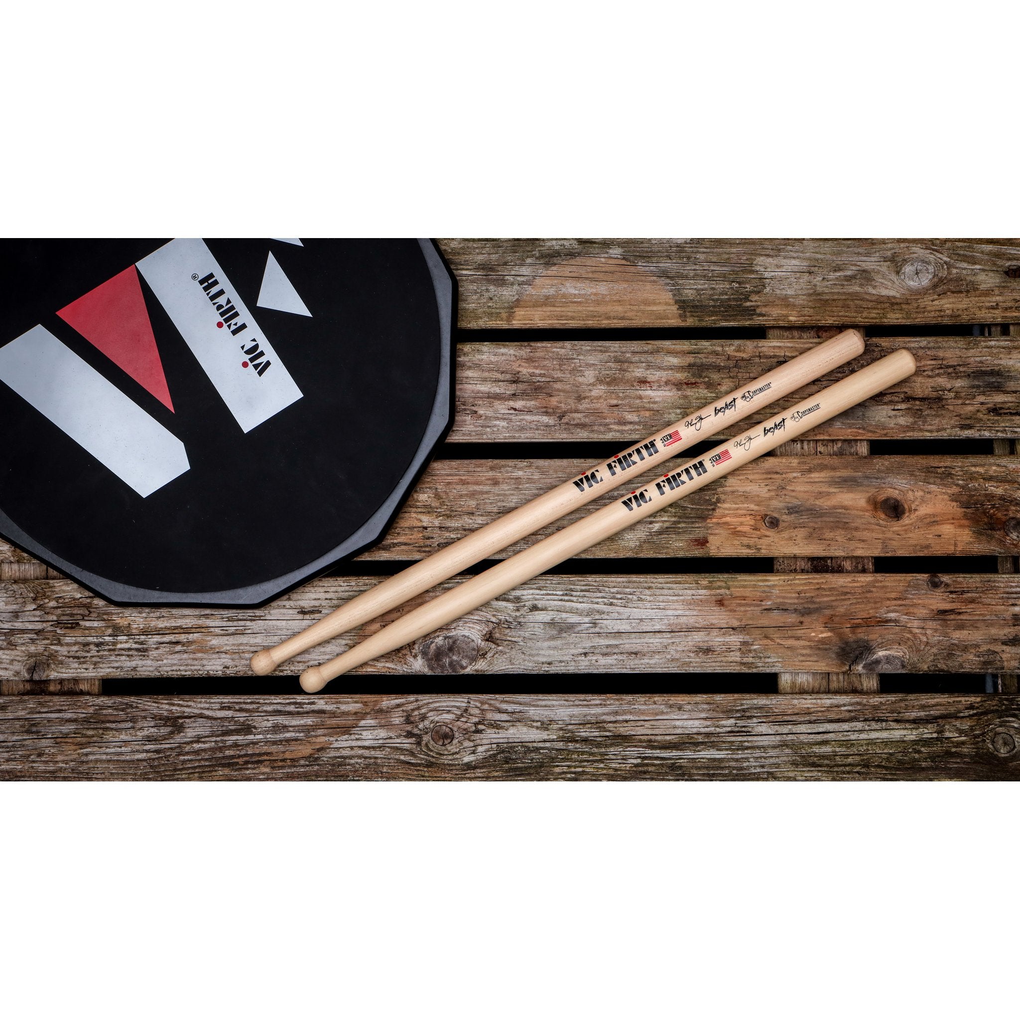 Vic Firth Corpsmaster Signature Snare Drumsticks - Thom Hannum Beast - Image 7