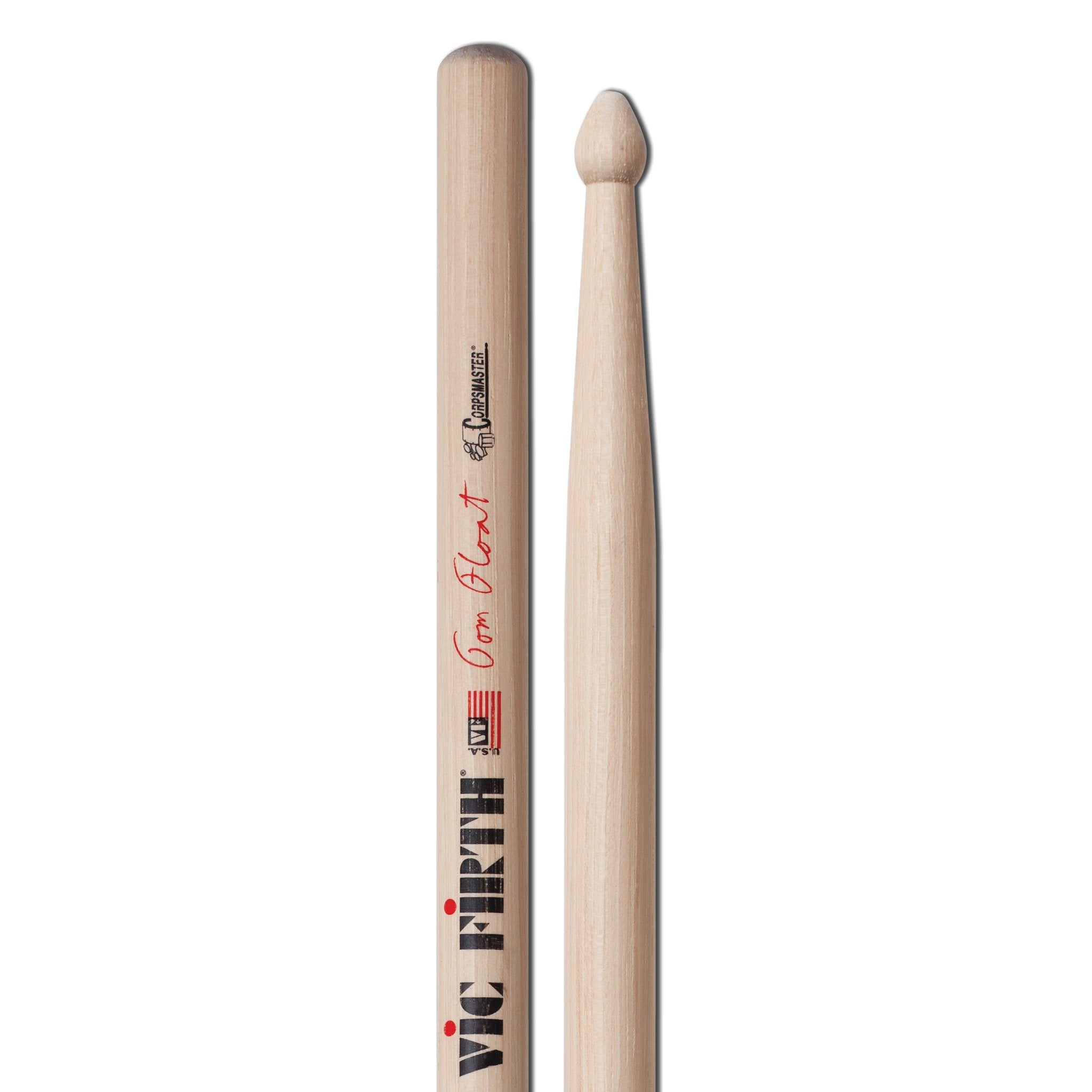 Vic Firth Corpsmaster Signature Snare Drumsticks - Tom Float - Image 3