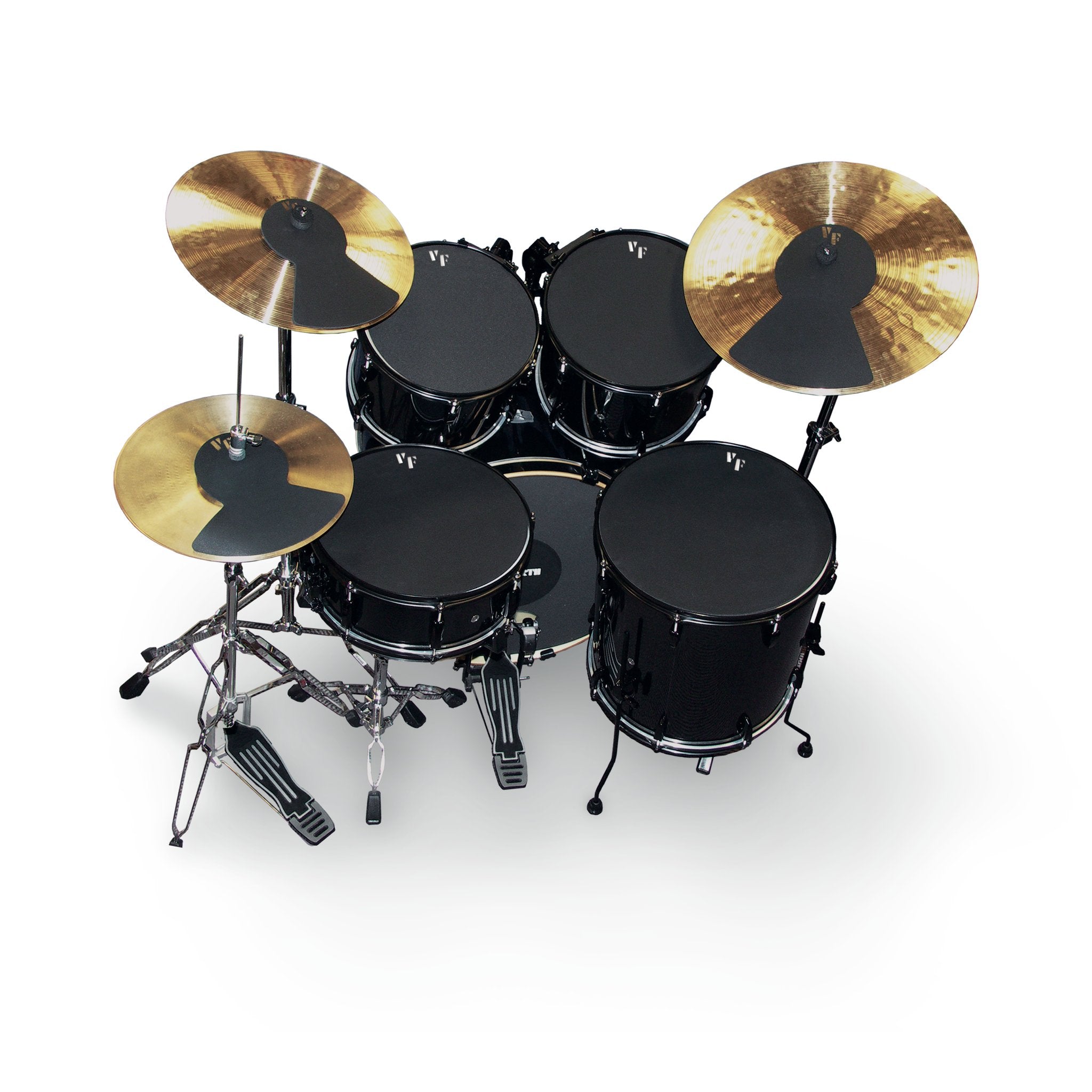 Vic Firth Drum and Cymbal Mute Prepack - 10"/12"/14"/16"/22" - Hi-hat - 2 Cymbals - Image 1
