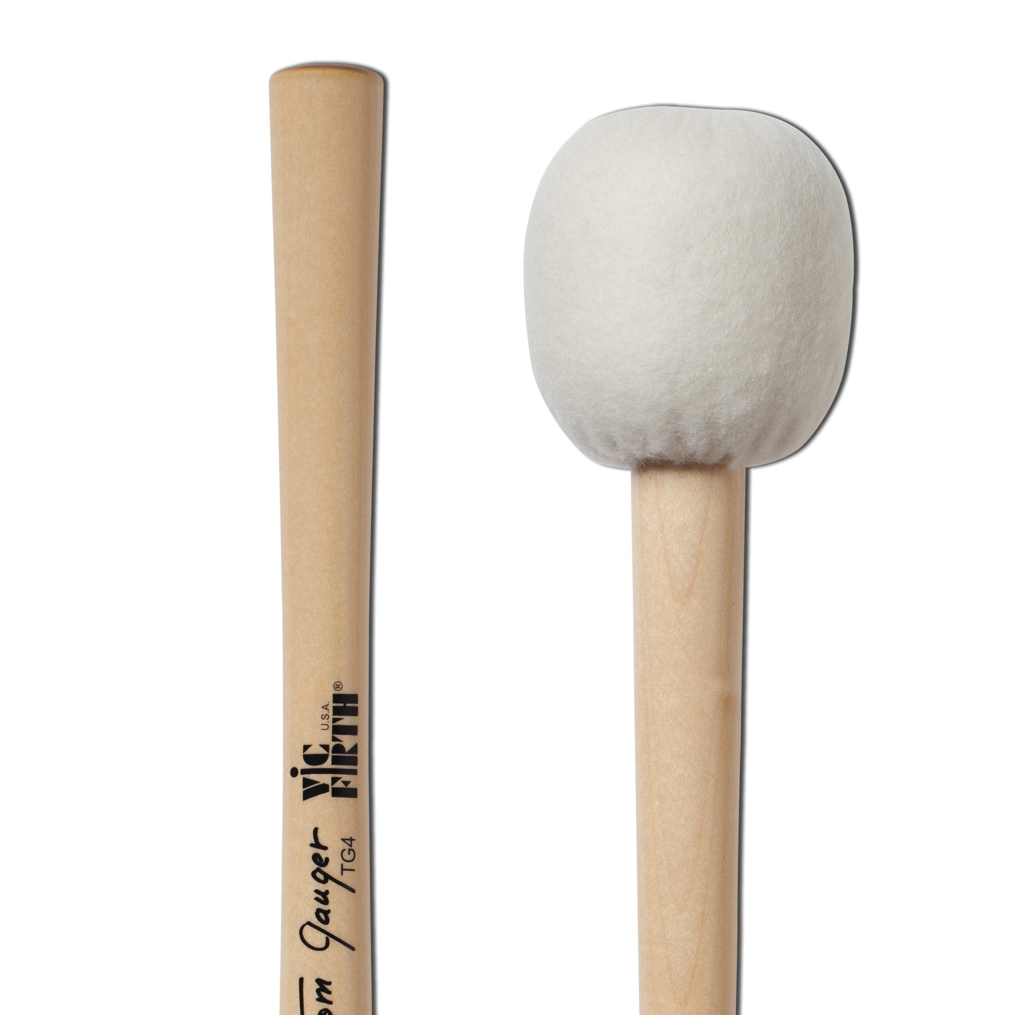 Vic Firth Tom Gauger TG04 Bass Drum Mallets - Rollers (pair) - Image 3
