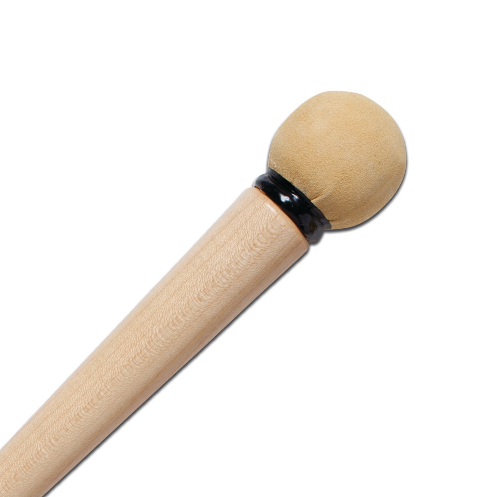 Vic Firth Tom Gauger TG21 Bass Drum Mallets - Chamois/Wood (pair) - Image 4